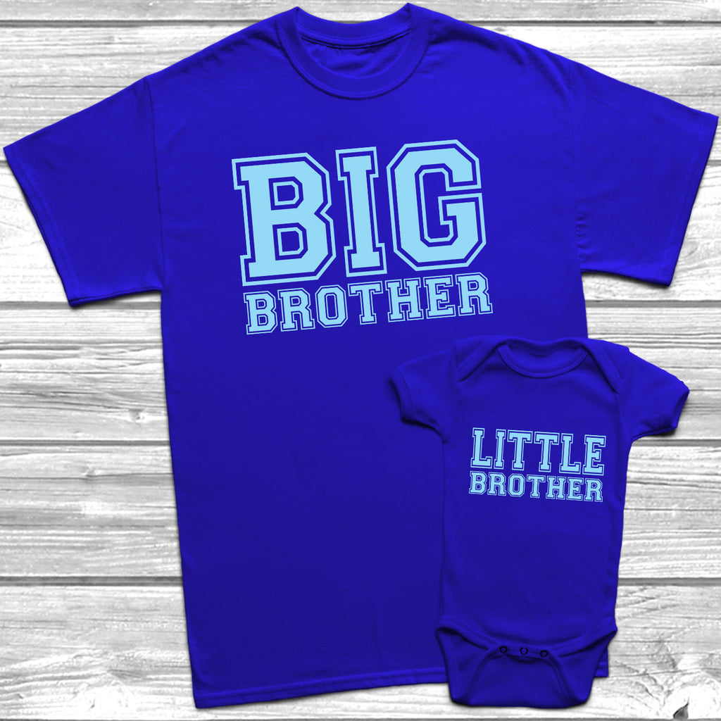Get trendy with Big Brother Little Brother T-Shirt Baby Grow Set -  available at DizzyKitten. Grab yours for £7.95 today!