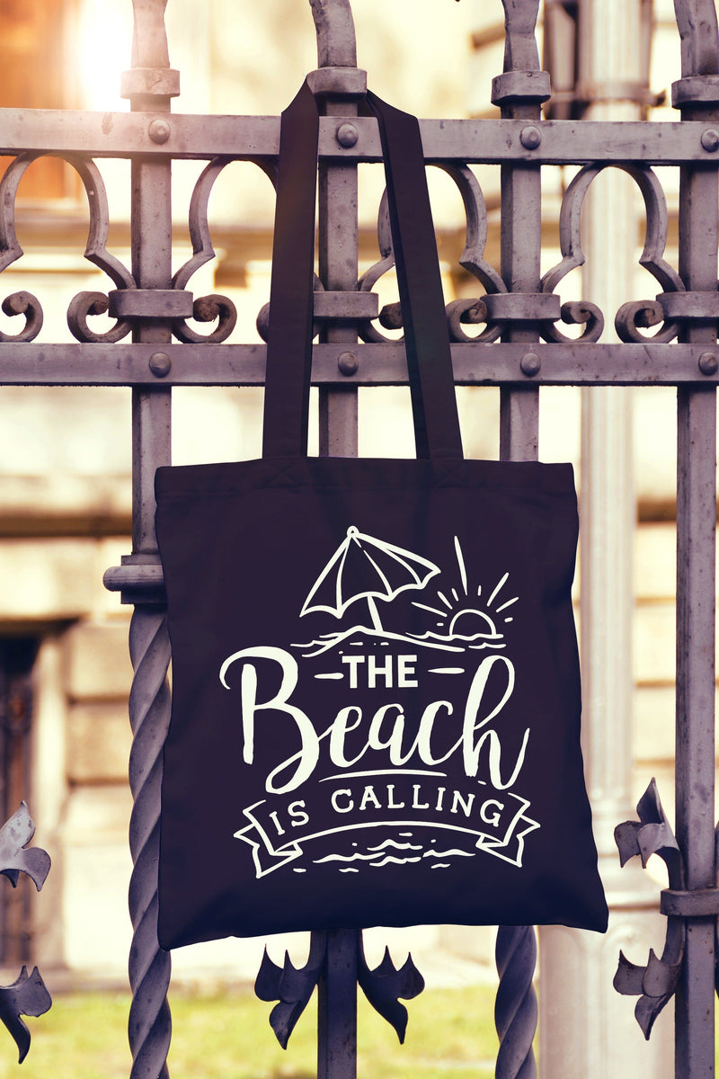 Beach please deals tote bag