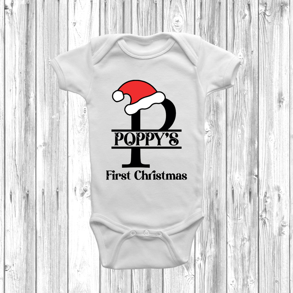 Baby’s first Christmas personalised outfit – newborn holiday keepsake