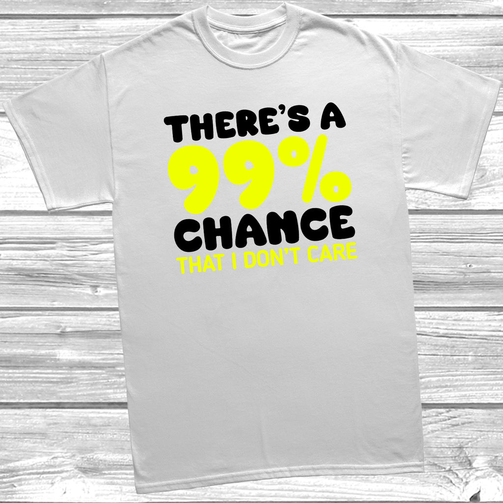 Everyday humorous graphic t-shirt laid flat on white background