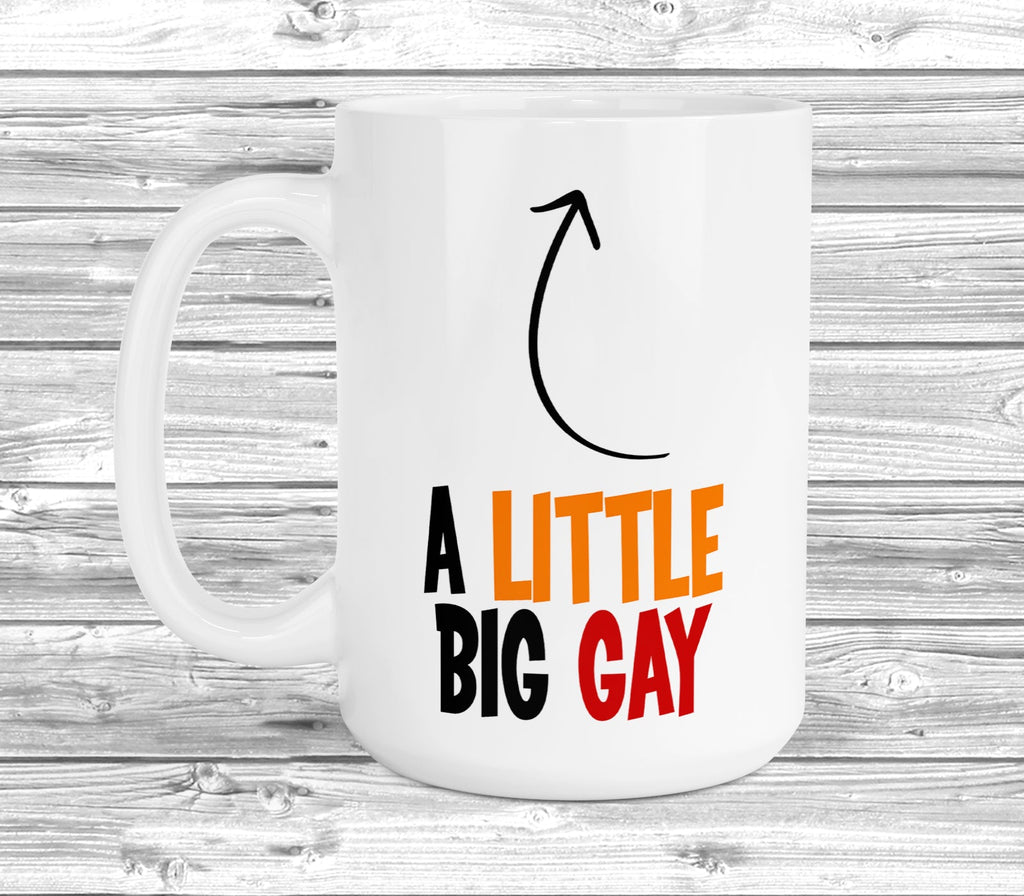 Get trendy with A Little Bit Gay 11oz / 15oz Mug - Mug available at DizzyKitten. Grab yours for £9.49 today!