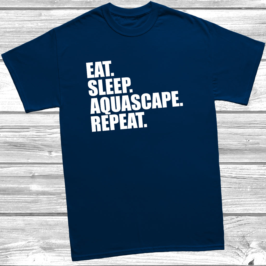 Mens funny aquascape slogan t-shirt