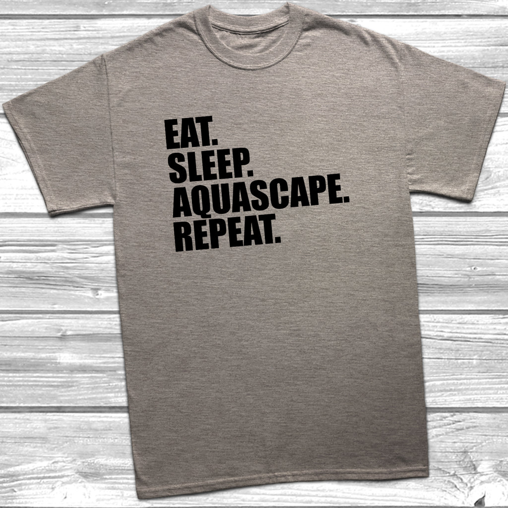 Unisex Eat Sleep Aquascape Repeat hobby t-shirt