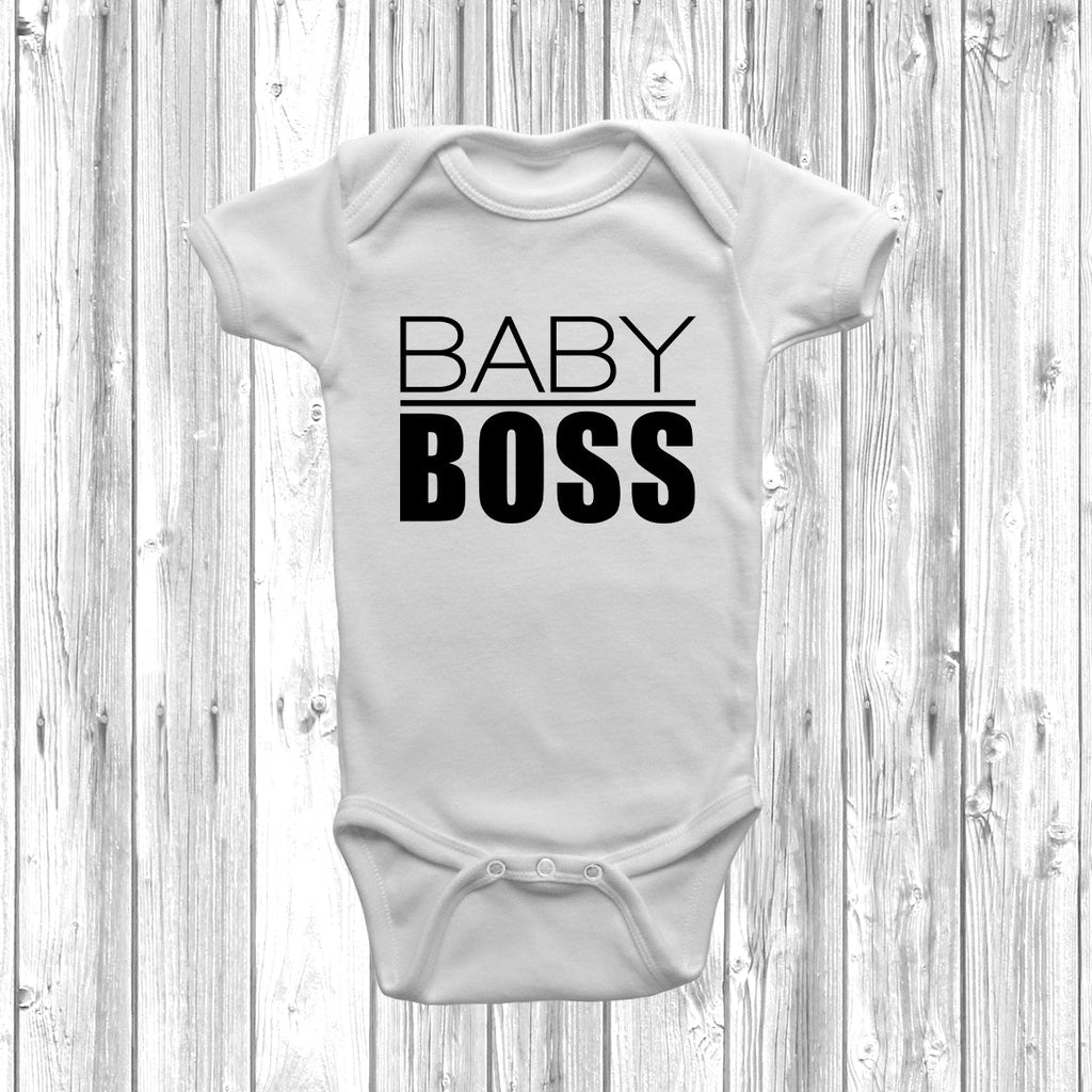 Get trendy with Baby Boss Baby Grow - Baby Grow available at DizzyKitten. Grab yours for £8.45 today!