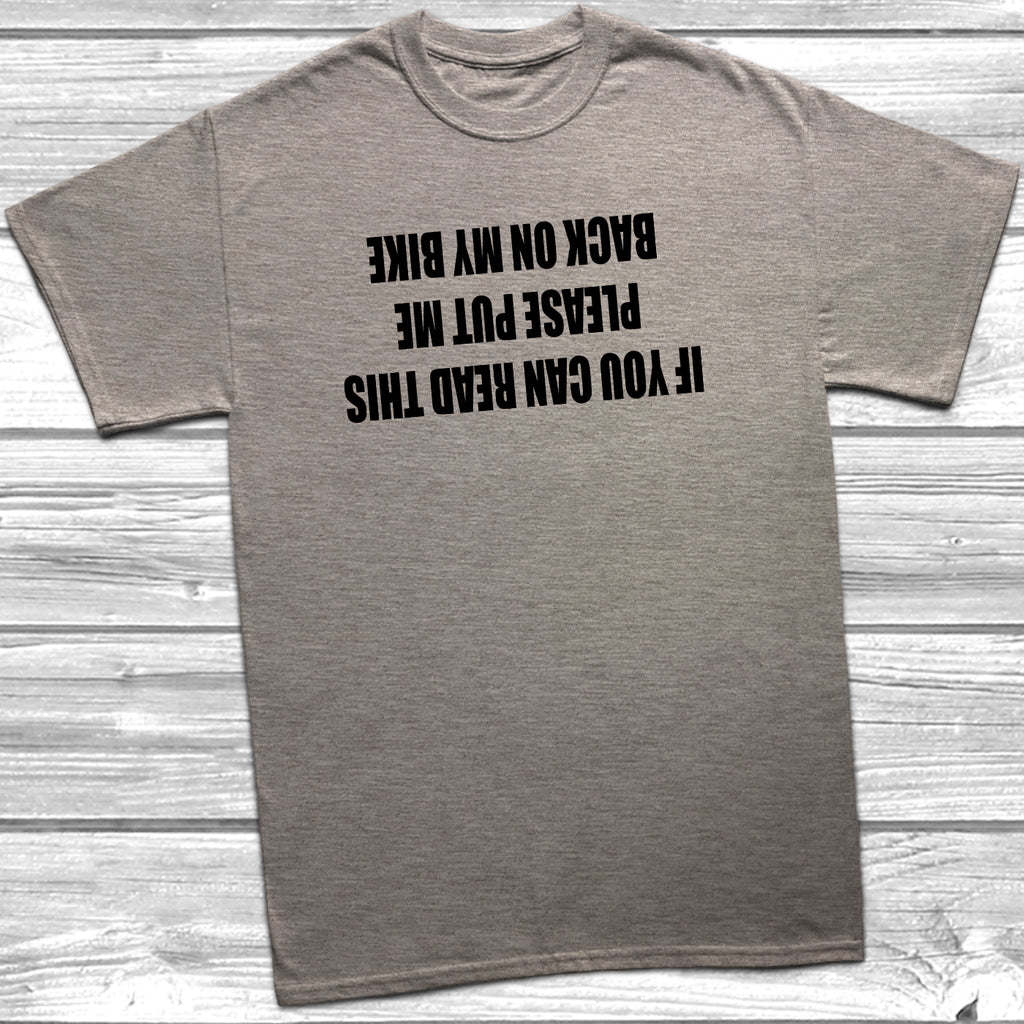 Unisex road bike and mountain bike humour t-shirt