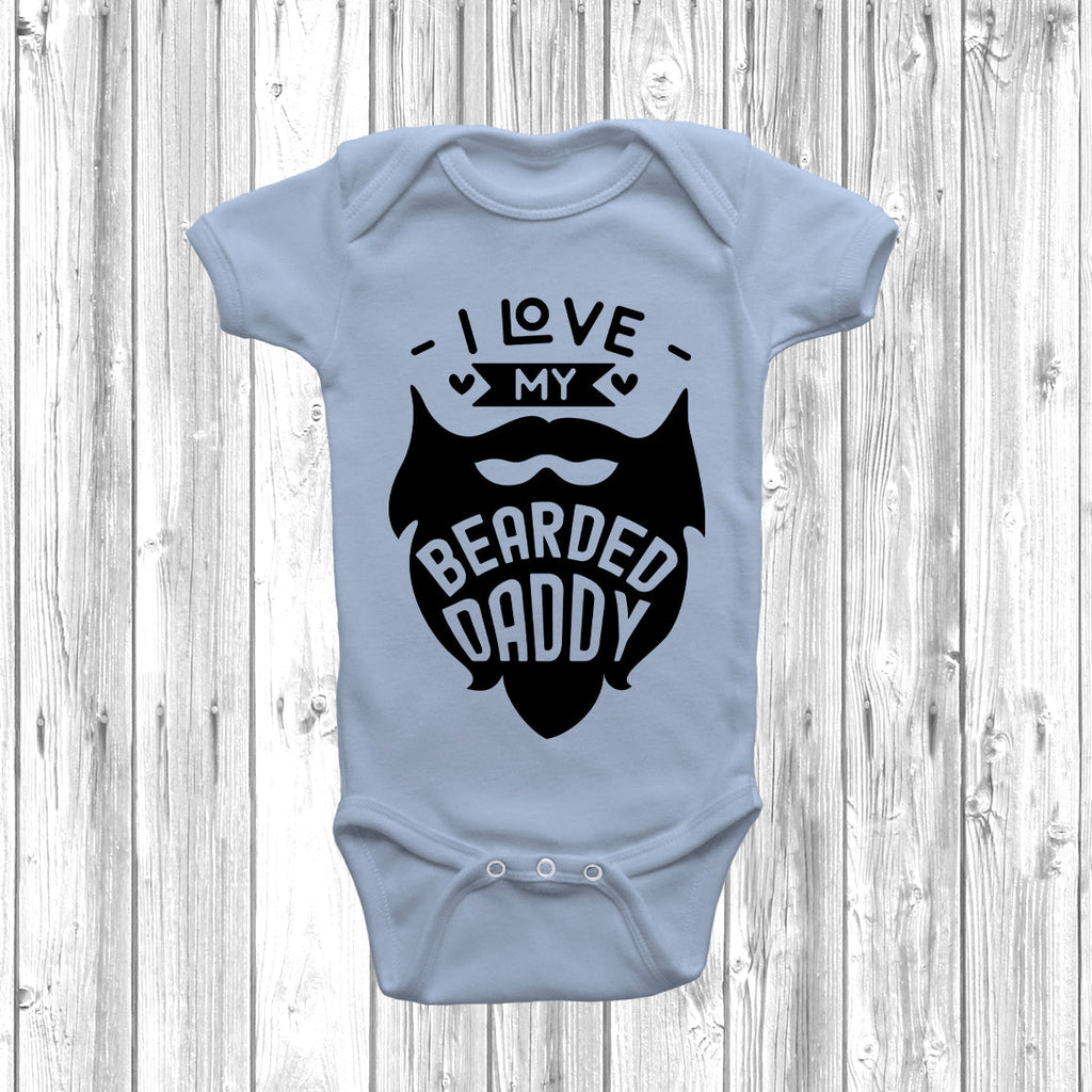 Get trendy with I Love My Bearded Daddy Baby Grow - Baby Grow available at DizzyKitten. Grab yours for £8.45 today!