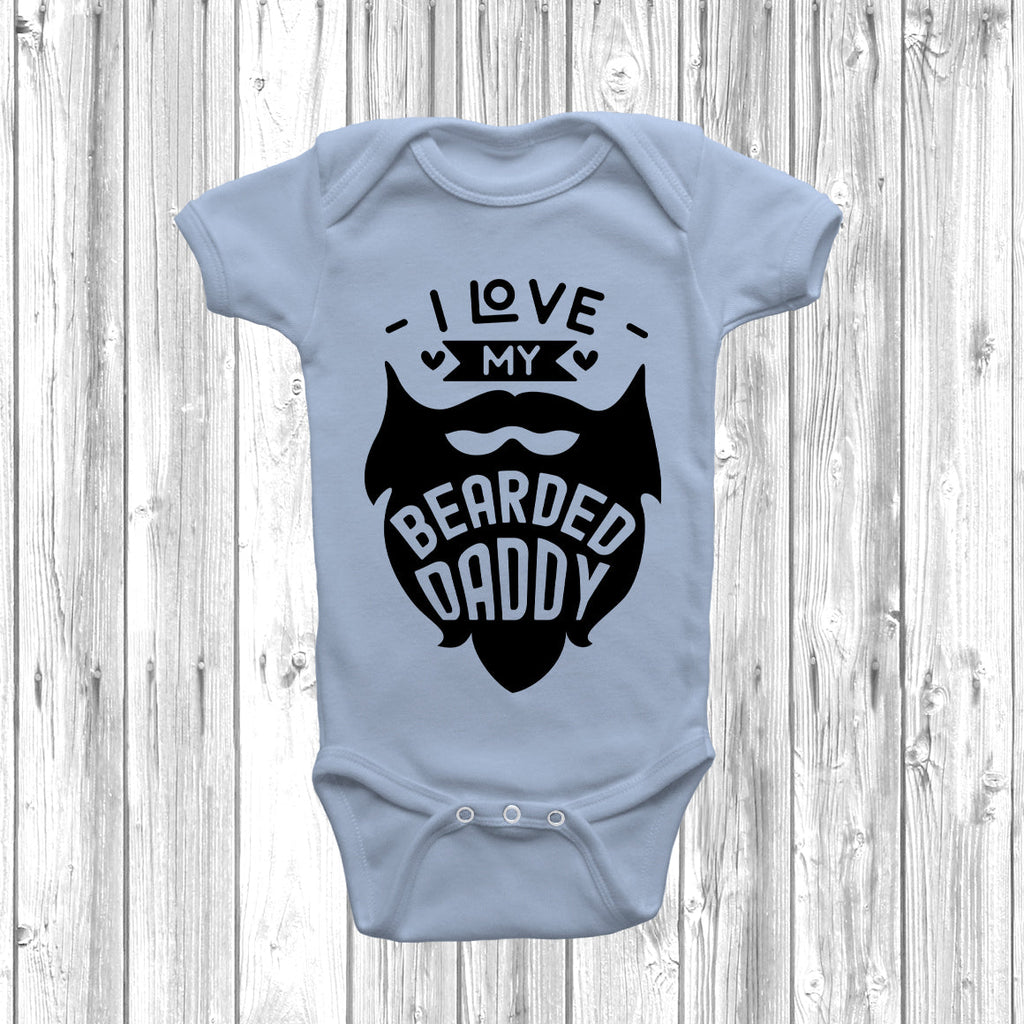 Get trendy with I Love My Bearded Daddy Baby Grow - Baby Grow available at DizzyKitten. Grab yours for £7.95 today!
