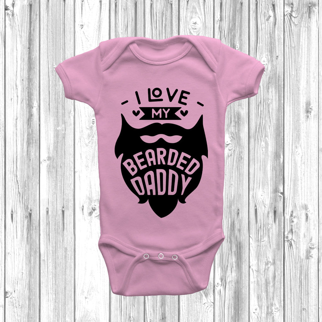 Get trendy with I Love My Bearded Daddy Baby Grow - Baby Grow available at DizzyKitten. Grab yours for £7.95 today!