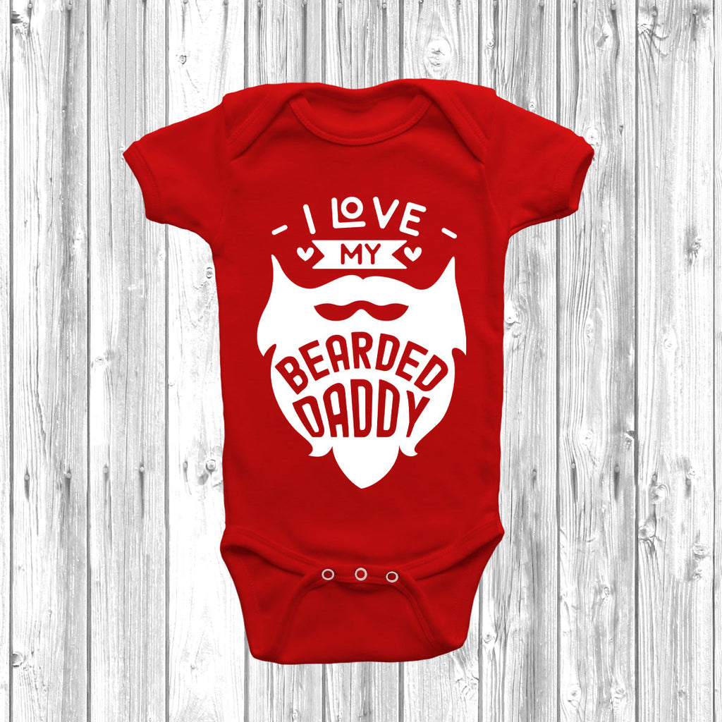 Get trendy with I Love My Bearded Daddy Baby Grow - Baby Grow available at DizzyKitten. Grab yours for £8.45 today!