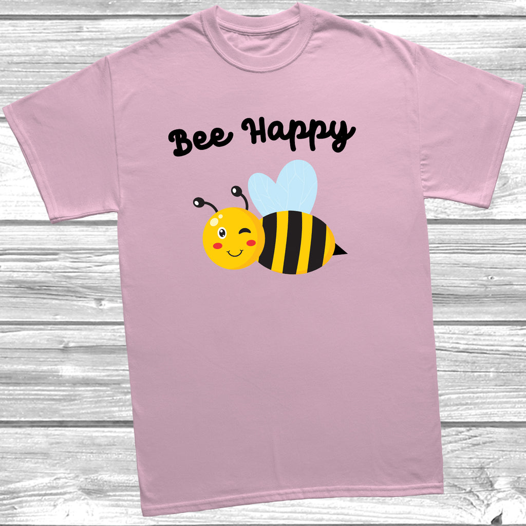 Cute smiling bee t shirt available in multiple colours and sizes