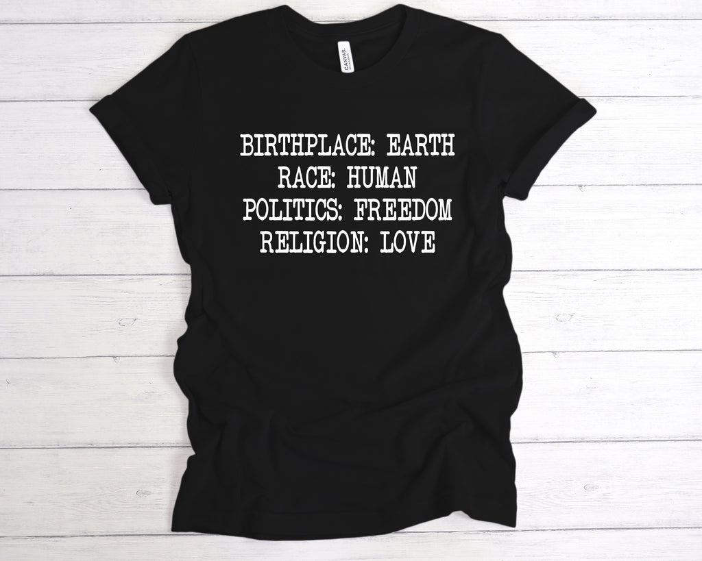 Get trendy with Birthplace Earth Premium T-Shirt - T-Shirt available at DizzyKitten. Grab yours for £12.99 today!