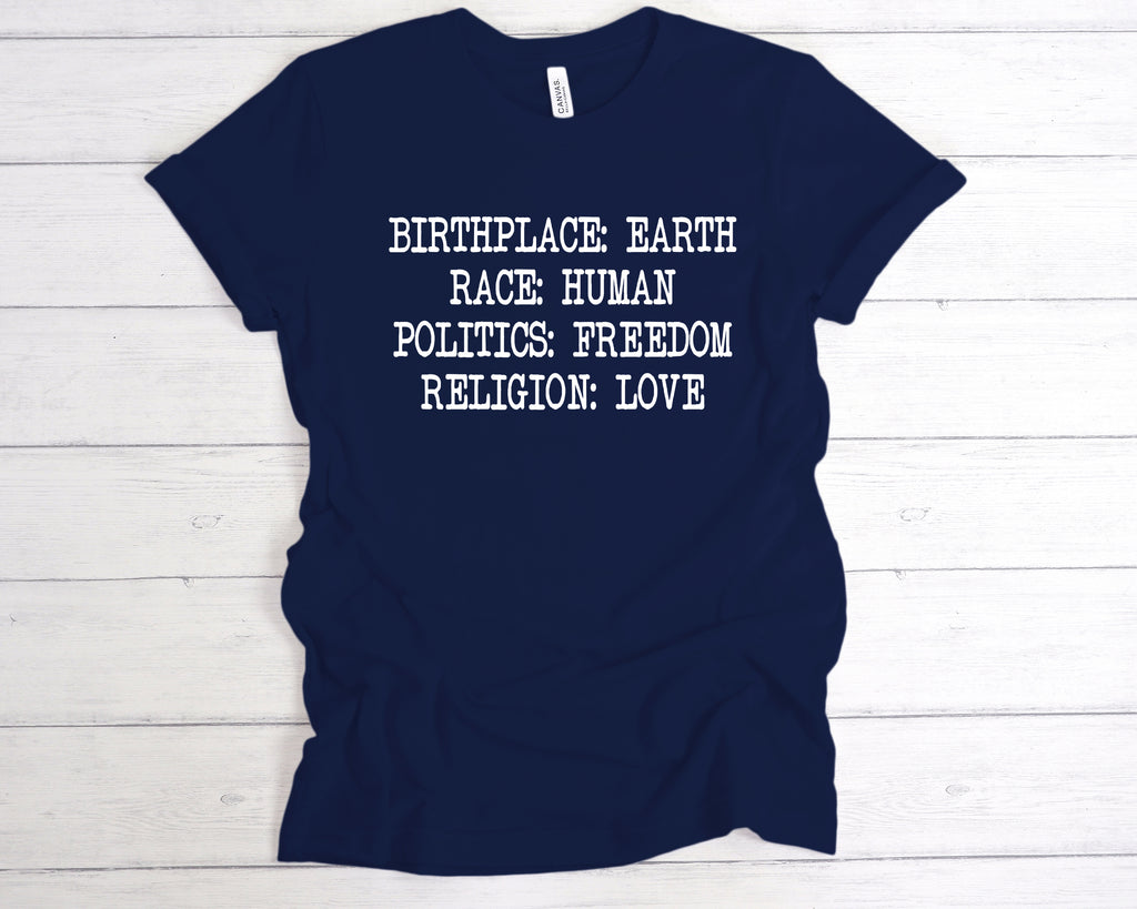 Get trendy with Birthplace Earth Premium T-Shirt - T-Shirt available at DizzyKitten. Grab yours for £12.99 today!