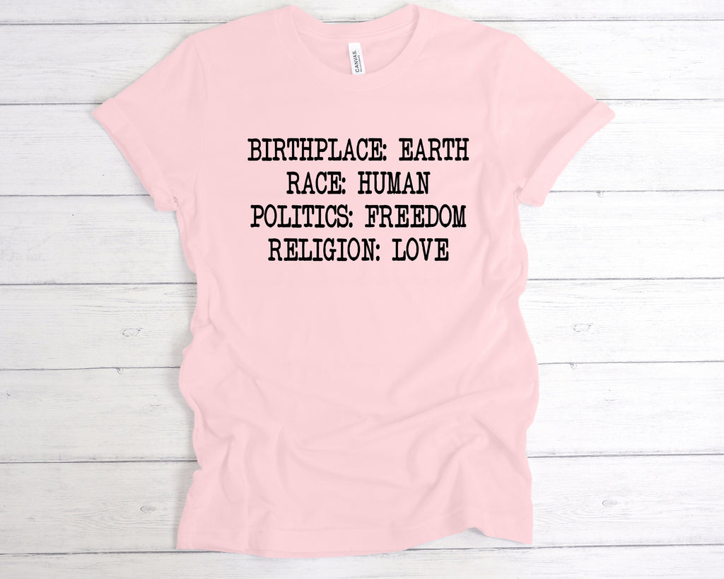 Get trendy with Birthplace Earth Premium T-Shirt - T-Shirt available at DizzyKitten. Grab yours for £12.99 today!