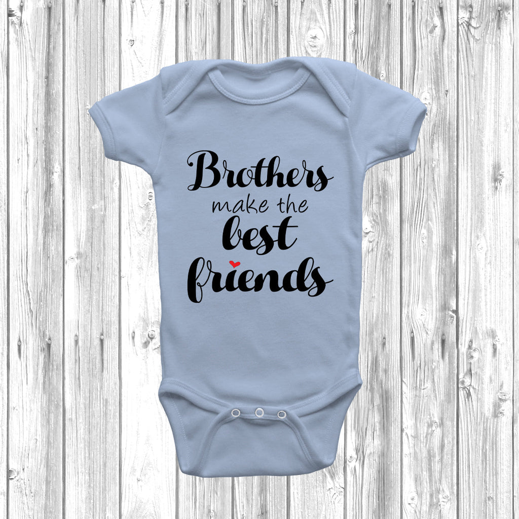Get trendy with Brothers Make The Best Friends Baby Grow - Baby Grow available at DizzyKitten. Grab yours for £8.45 today!