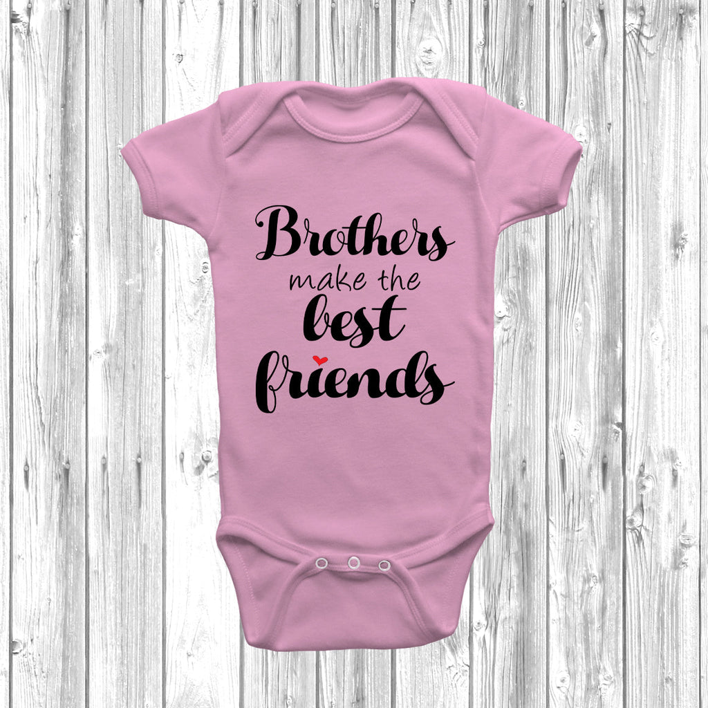 Get trendy with Brothers Make The Best Friends Baby Grow - Baby Grow available at DizzyKitten. Grab yours for £8.45 today!