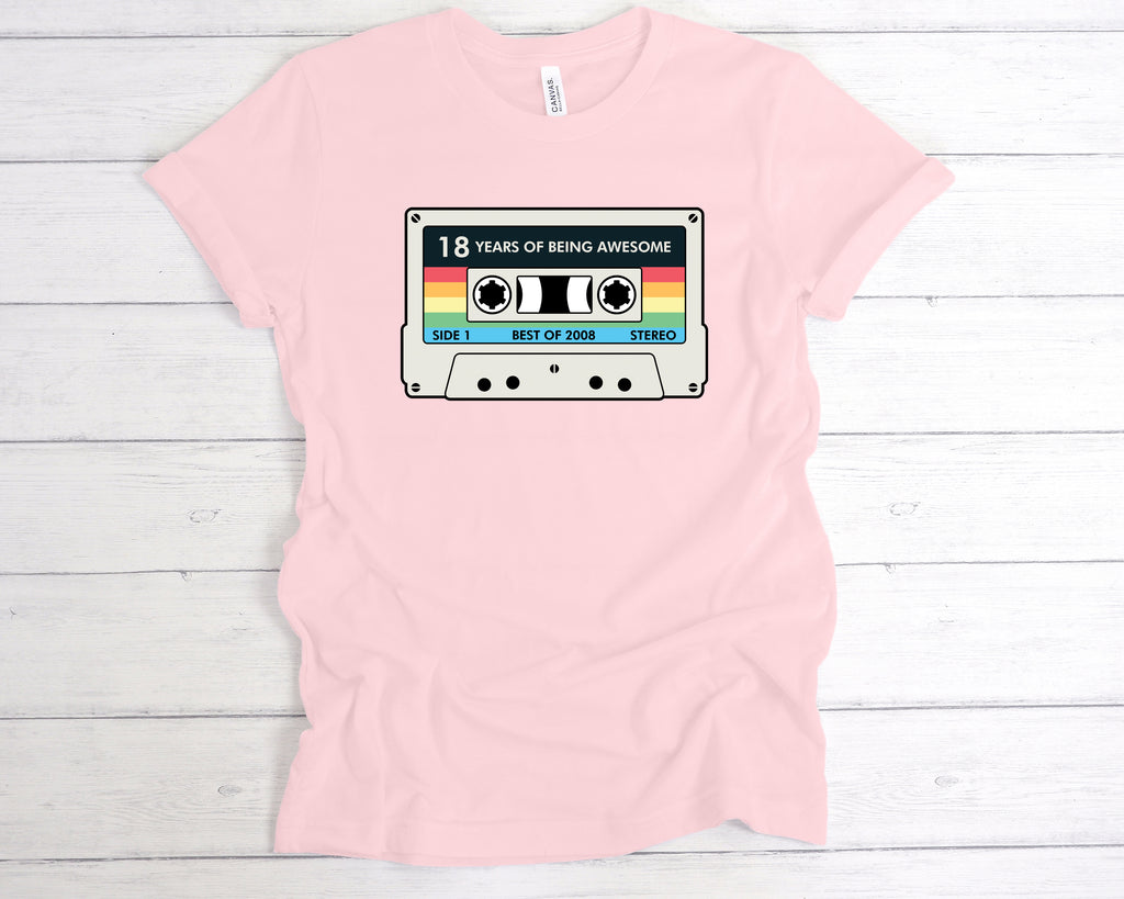 Novelty 18th birthday gift shirt with relaxed unisex fit and vinta