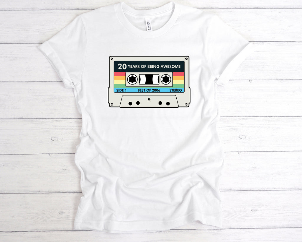 Vintage style 20th birthday t shirt perfect for birthday party outfits
