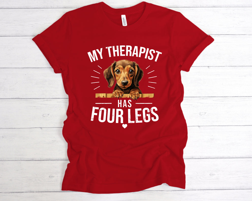 Pet lover t shirt featuring a sausage dog