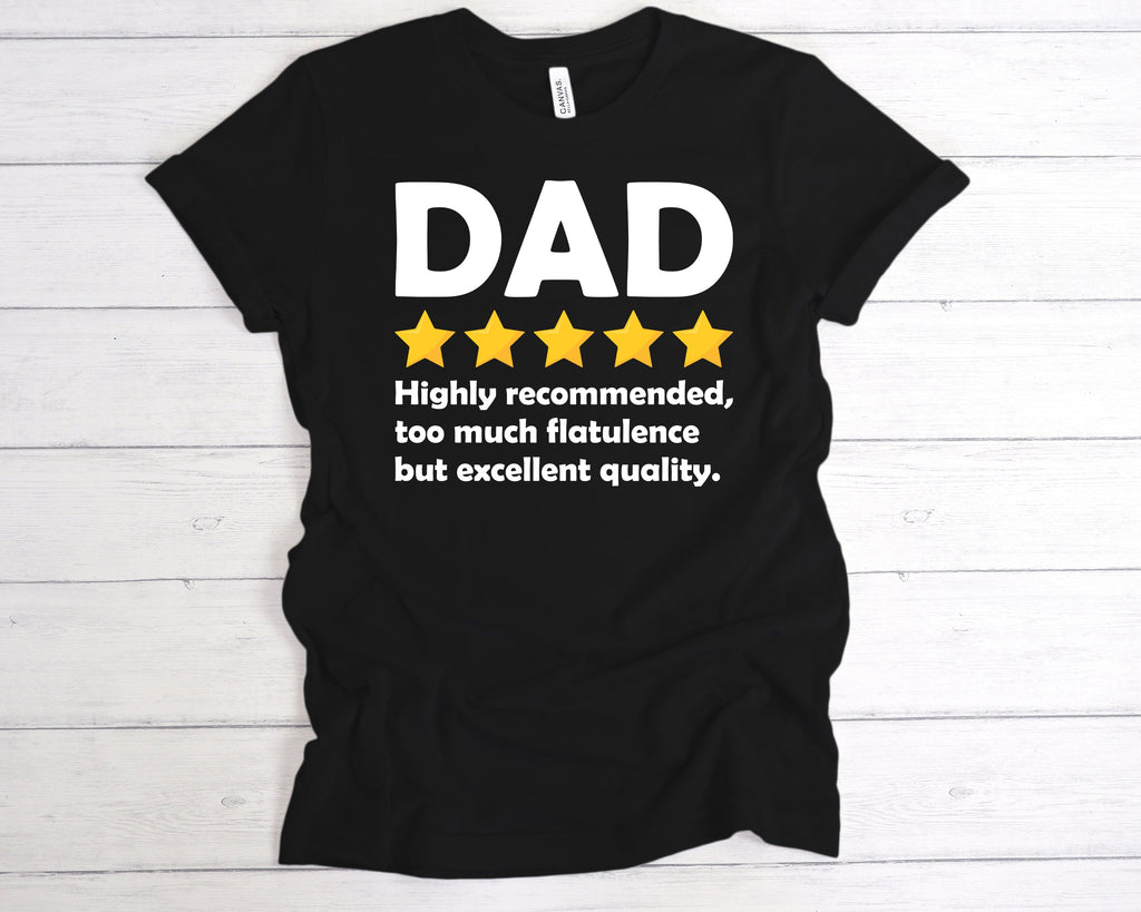 Get trendy with Dad 5 Star Review T-Shirt - T-Shirt available at DizzyKitten. Grab yours for £12.49 today!