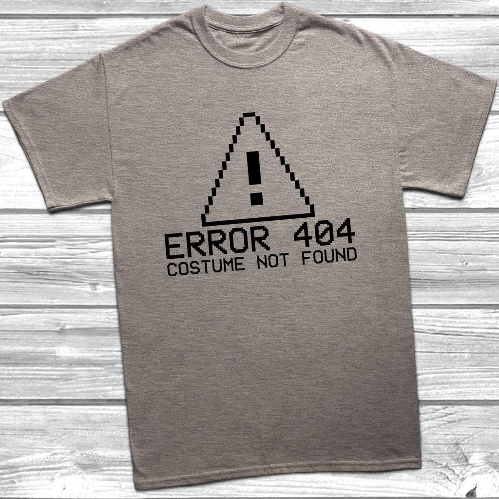 Get trendy with Error 404 Costume Not Found T-Shirt - T-Shirt available at DizzyKitten. Grab yours for £9.99 today!