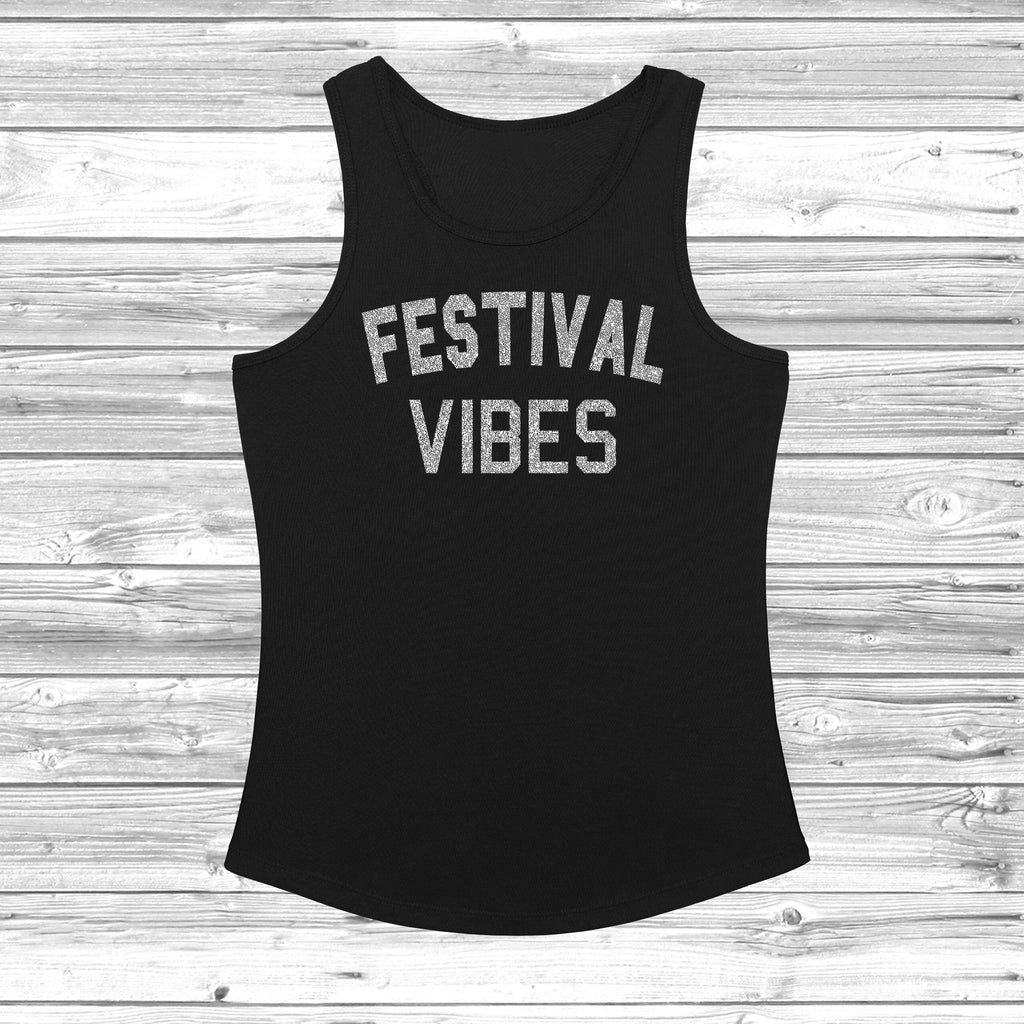 Get trendy with Festival Vibes Women's Cool Vest - Vest available at DizzyKitten. Grab yours for £10.99 today!