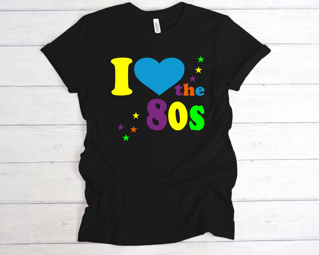 Get trendy with Fluorescent I Love The 80s T-Shirt - T-Shirt available at DizzyKitten. Grab yours for £13.99 today!