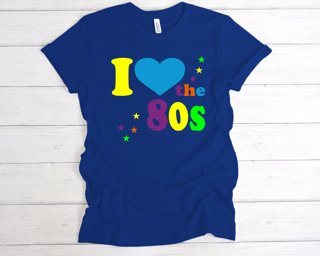 Get trendy with Fluorescent I Love The 80s T-Shirt - T-Shirt available at DizzyKitten. Grab yours for £13.99 today!