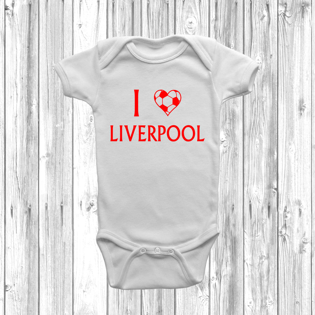 Get trendy with I Love Liverpool Baby Grow - Baby Grow available at DizzyKitten. Grab yours for £8.45 today!