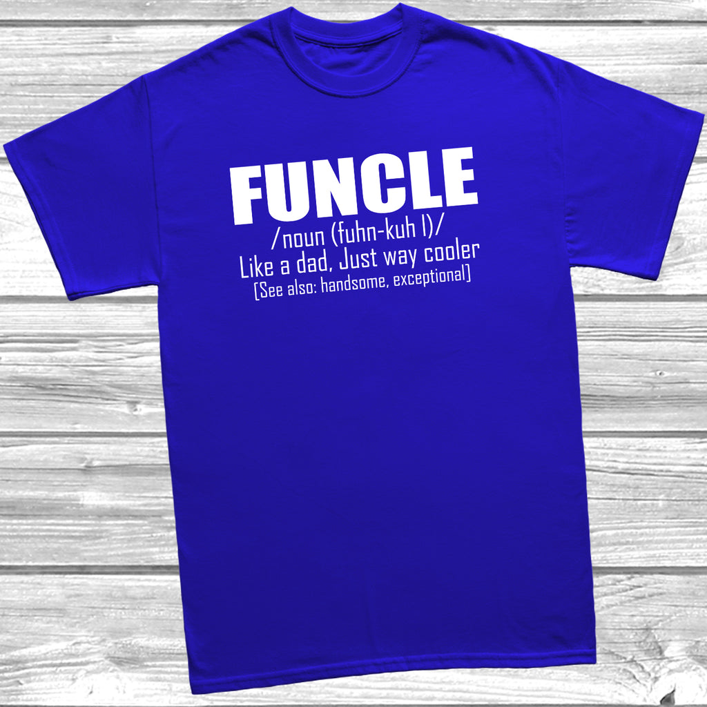 Black Funcle Fun Uncle t-shirt for men