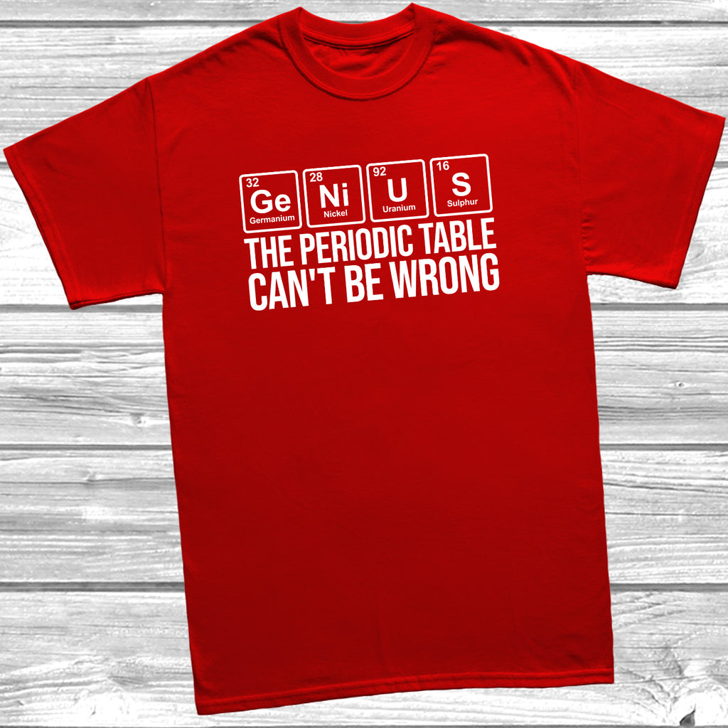 Funny STEM t shirt with periodic table elements
