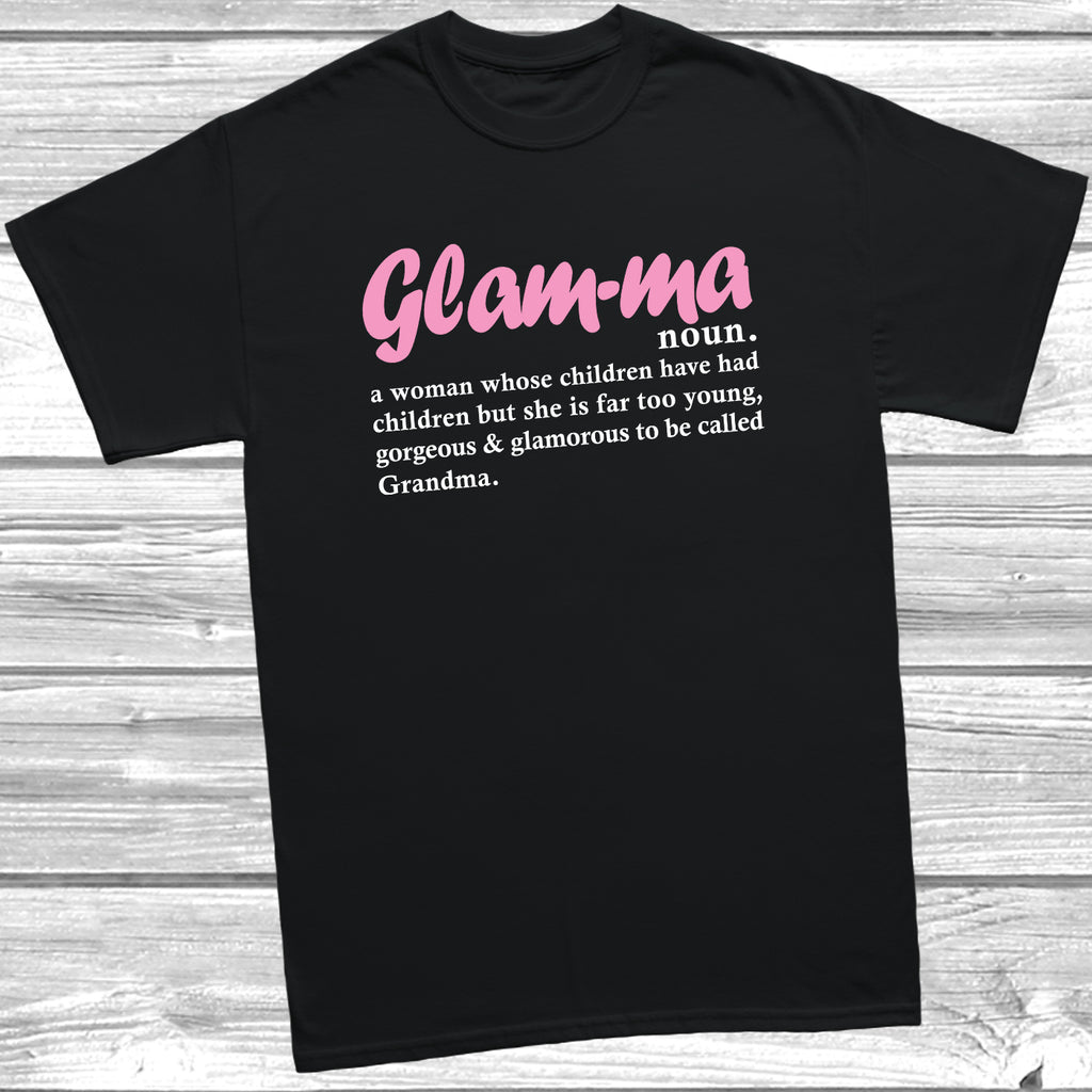 glam ma t shirt grandma mothers day gift tee