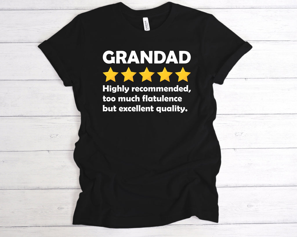 Get trendy with Grandad 5 Star Review T-Shirt - T-Shirt available at DizzyKitten. Grab yours for £12.49 today!