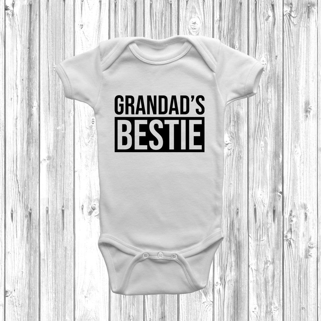 Get trendy with Grandads Bestie Baby Grow - Baby Grow available at DizzyKitten. Grab yours for £7.99 today!