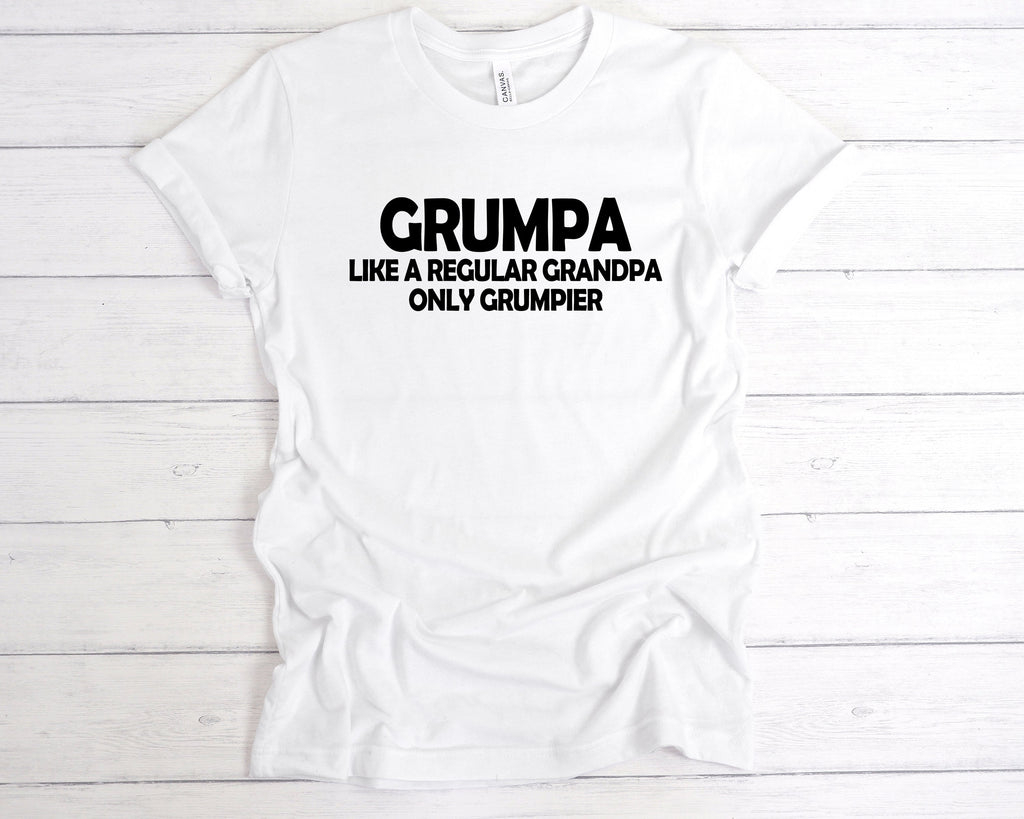 Get trendy with Grumpa Like A Regular Grandpa Only Grumpier T-Shirt - T-Shirt available at DizzyKitten. Grab yours for £12.99 today!