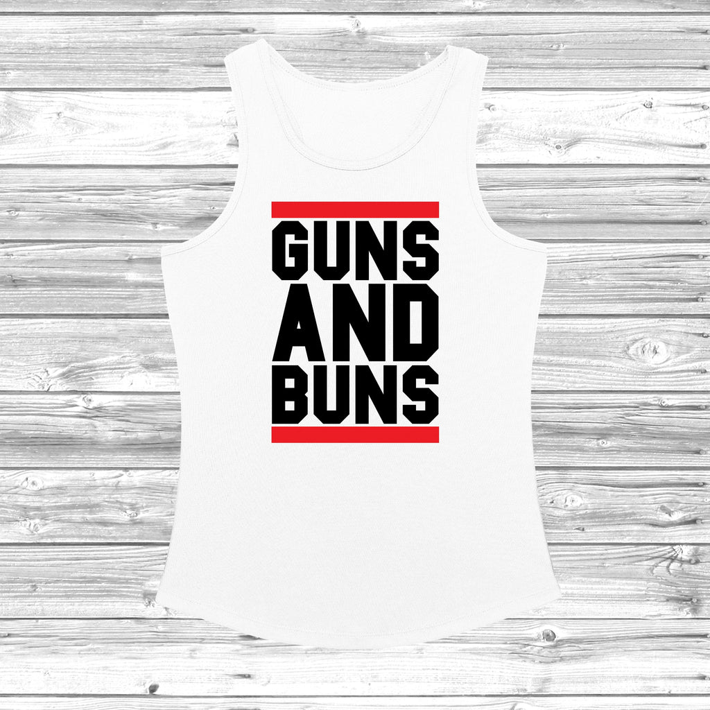 Get trendy with Guns And Buns Women's Cool Vest - Vest available at DizzyKitten. Grab yours for £11.49 today!