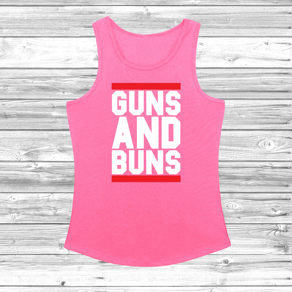 Get trendy with Guns And Buns Women's Cool Vest - Vest available at DizzyKitten. Grab yours for £11.49 today!