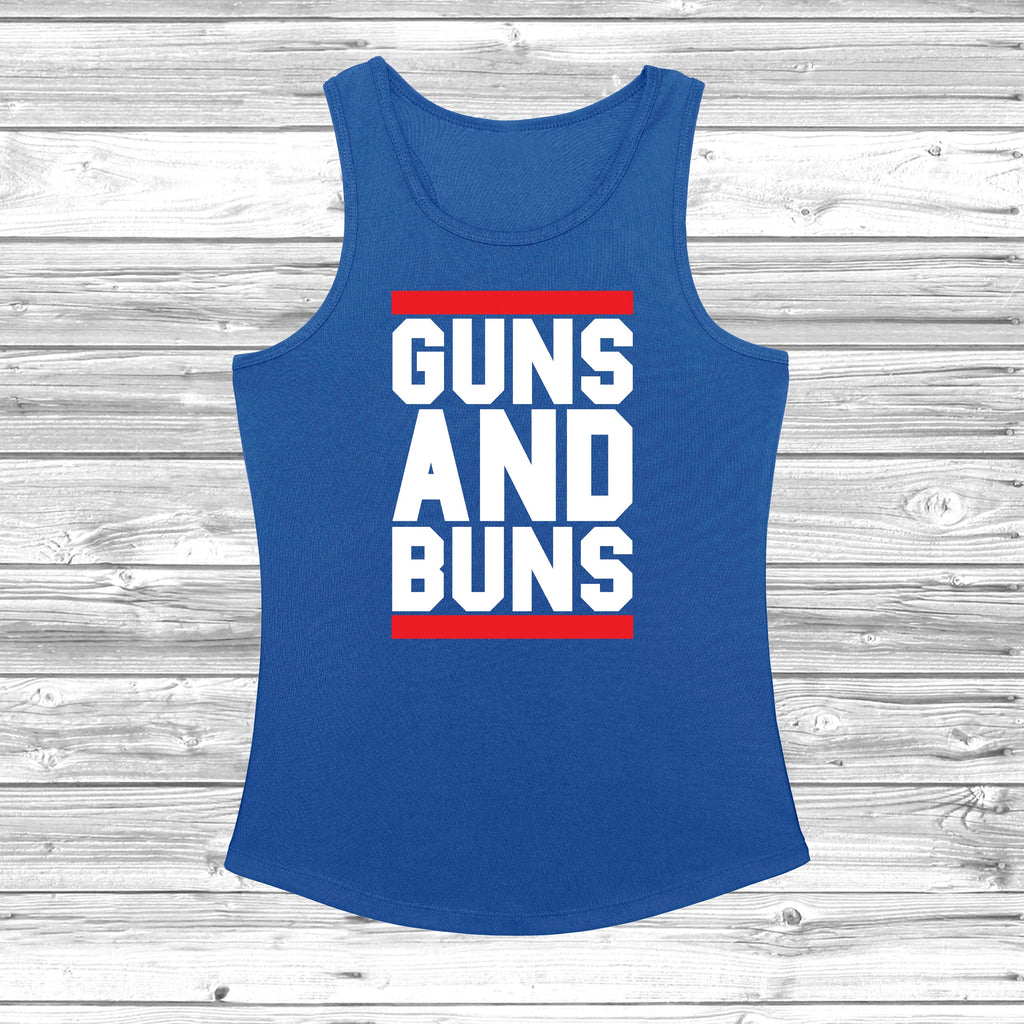 Get trendy with Guns And Buns Women's Cool Vest - Vest available at DizzyKitten. Grab yours for £10.99 today!
