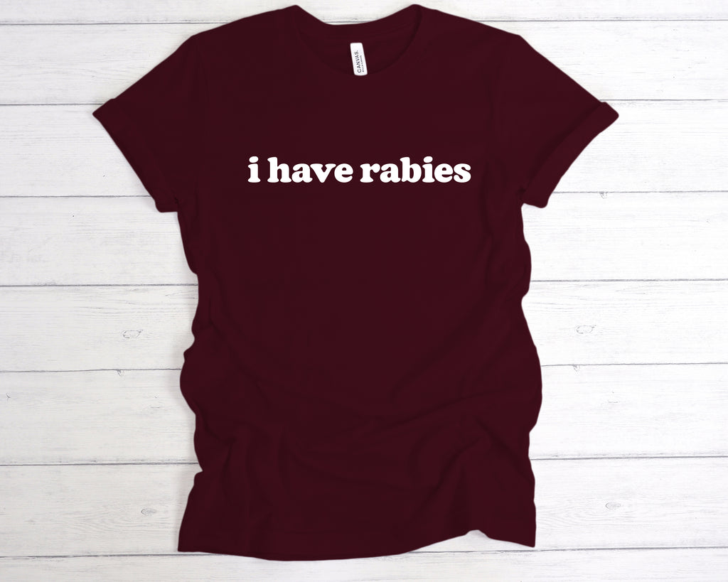 Get trendy with I Have Rabies T-Shirt - T-Shirt available at DizzyKitten. Grab yours for £12.99 today!
