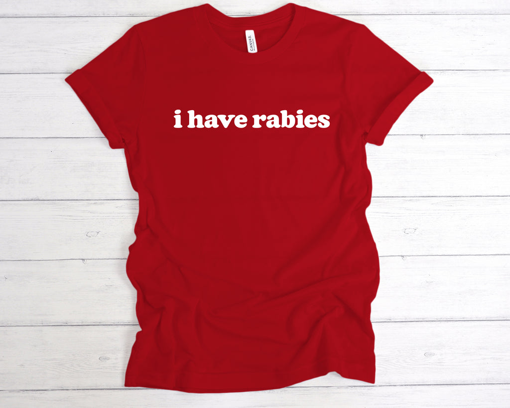 Get trendy with I Have Rabies T-Shirt - T-Shirt available at DizzyKitten. Grab yours for £12.99 today!