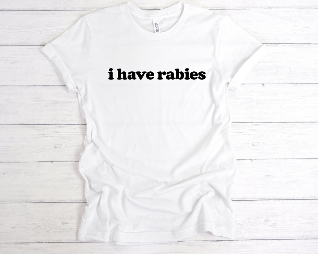 Get trendy with I Have Rabies T-Shirt - T-Shirt available at DizzyKitten. Grab yours for £12.99 today!