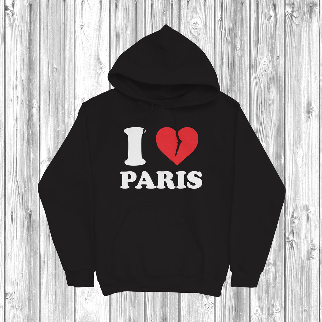 Get trendy with I Love Paris Hoodie - Hoodie available at DizzyKitten. Grab yours for £27.99 today!