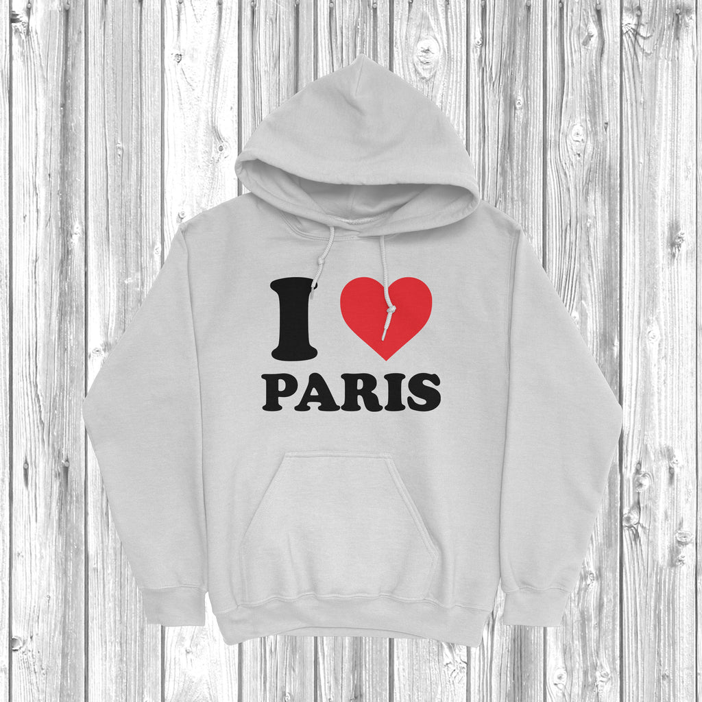 Get trendy with I Love Paris Hoodie - Hoodie available at DizzyKitten. Grab yours for £27.99 today!