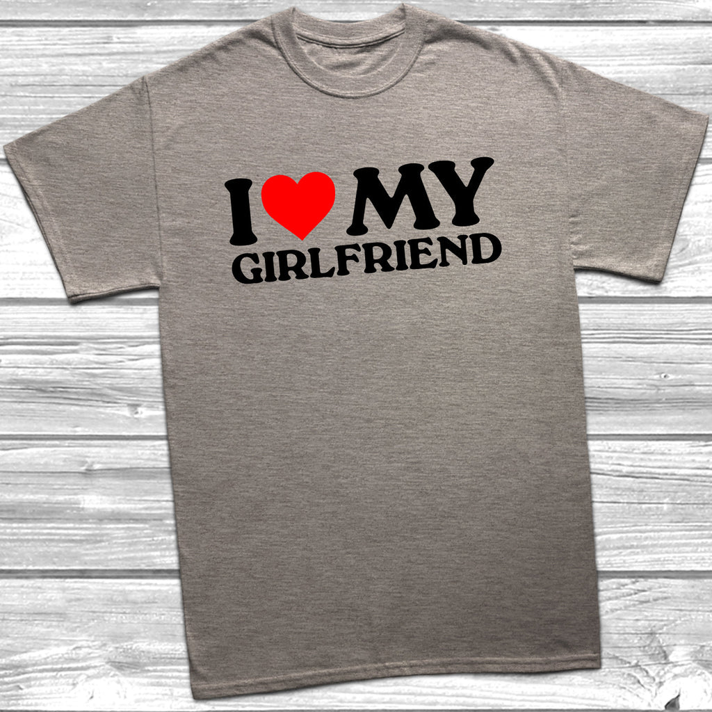 Get trendy with I Love Heart My Girlfriend T-Shirt - T-Shirt available at DizzyKitten. Grab yours for £9.49 today!