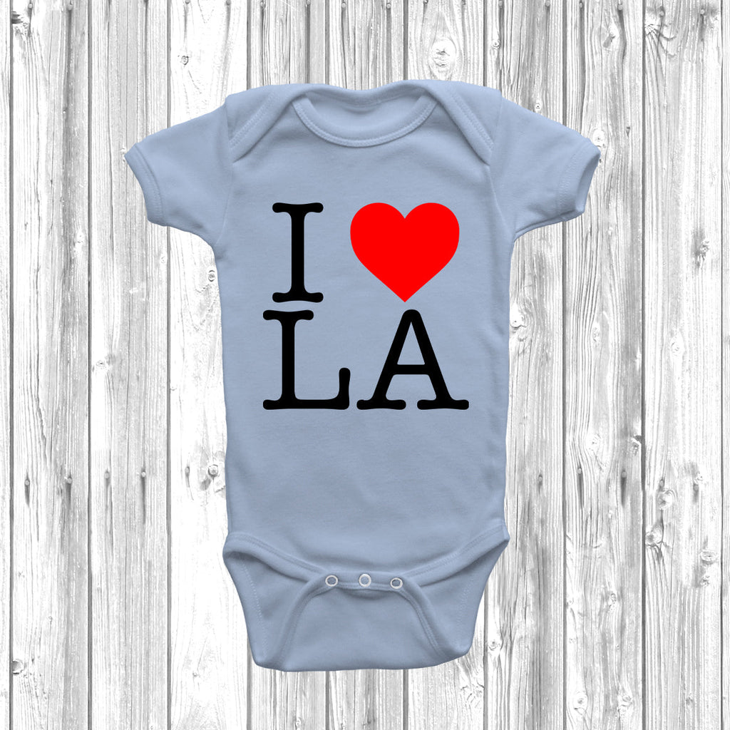 Get trendy with I Love Heart LA Baby Grow - Baby Grow available at DizzyKitten. Grab yours for £8.45 today!