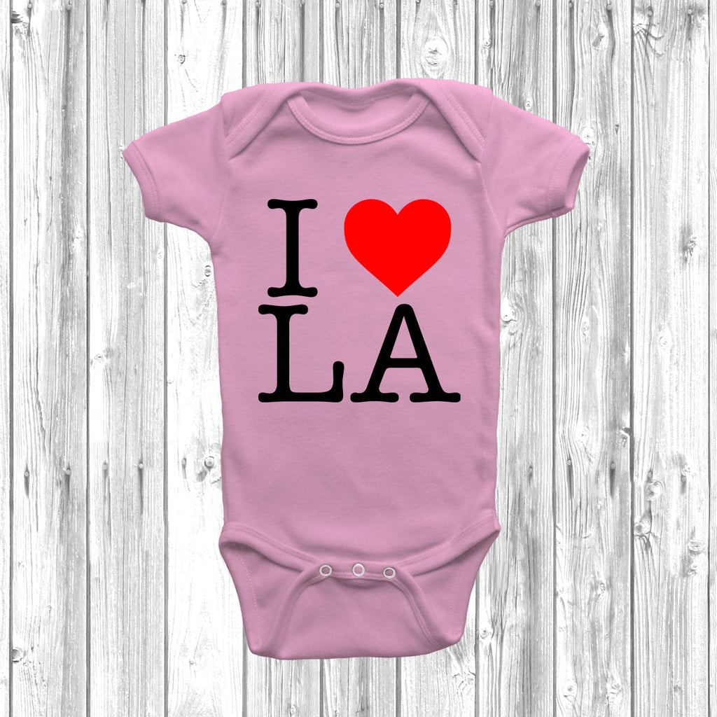 Get trendy with I Love Heart LA Baby Grow - Baby Grow available at DizzyKitten. Grab yours for £8.45 today!