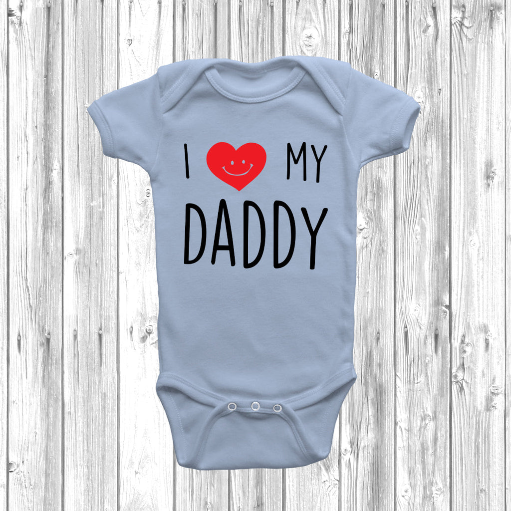 Get trendy with I Love My Daddy Baby Grow - Baby Grow available at DizzyKitten. Grab yours for £8.45 today!