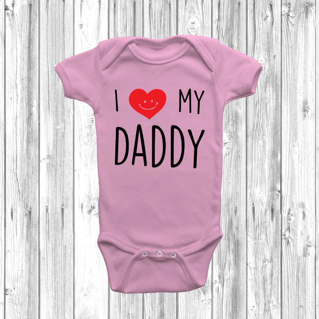 Get trendy with I Love My Daddy Baby Grow - Baby Grow available at DizzyKitten. Grab yours for £8.45 today!