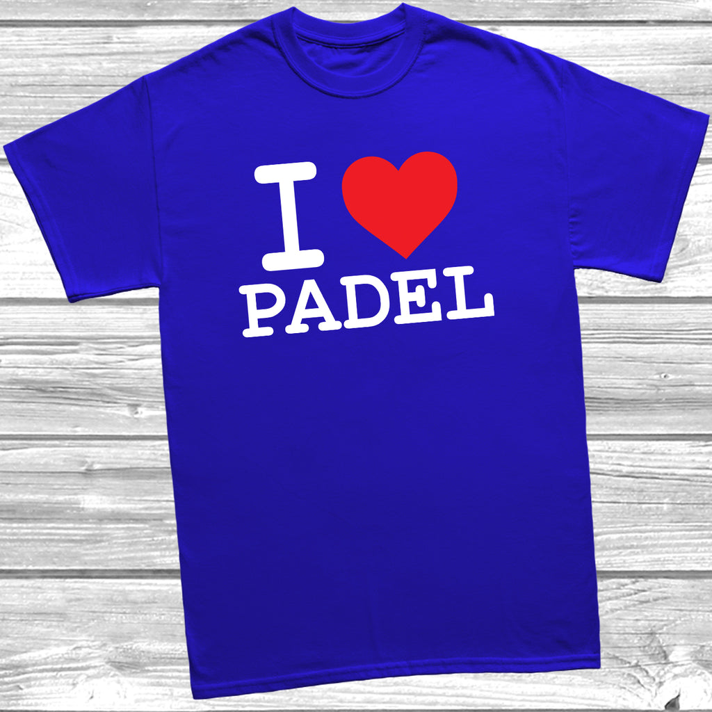Padel themed graphic tshirt ideal for casual sporty everyday outfits
