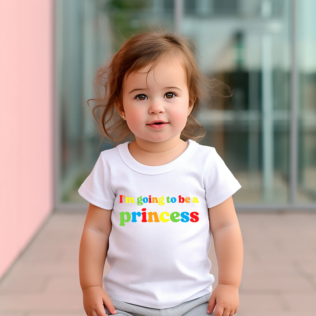 Get trendy with I'm Going To Be A Princess T-Shirt - T-Shirt available at DizzyKitten. Grab yours for £10.99 today!
