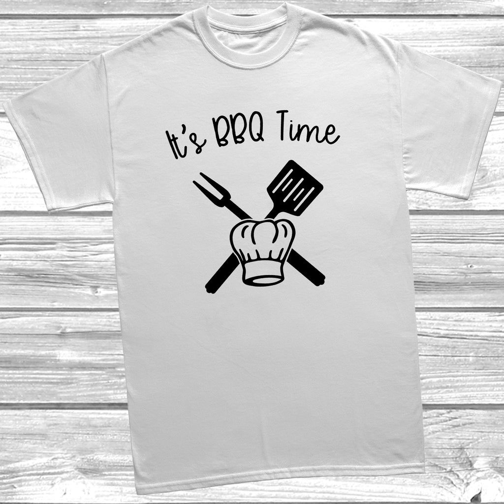 Soft feel BBQ slogan tee with relaxed modern unisex fit